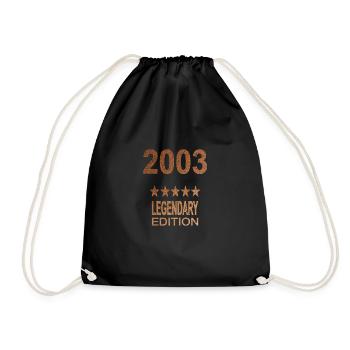 Legendary 2003 Edition - Turnbeutel - Schwarz - Vorne