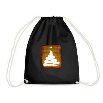 Exclamation point pile - Drawstring Bag - black - Front