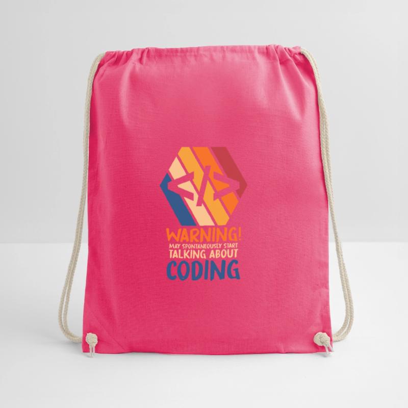 Programmer Geek Computer Programming Coder L Drawstring Bag