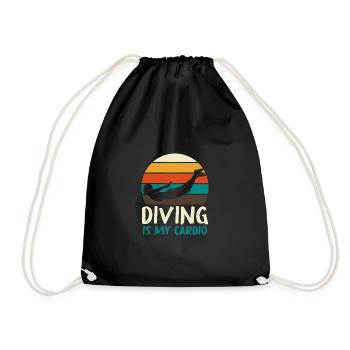 Natation Sports Piscine Nageurs Natation Mensonge - Sac de sport léger - noir - Devant