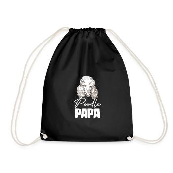 Caniche Papa Puppy Puppy Pet Dog Lover Hun - Sac de sport léger - noir - Devant