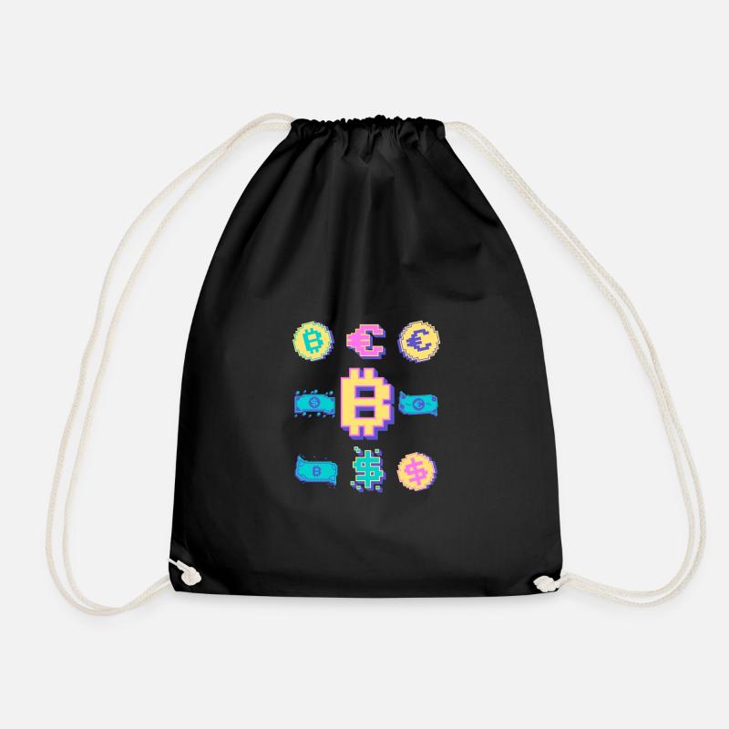 Bitcoin Crypto Btc Blockchain Lovers Crypto Tra - Drawstring Bag - black