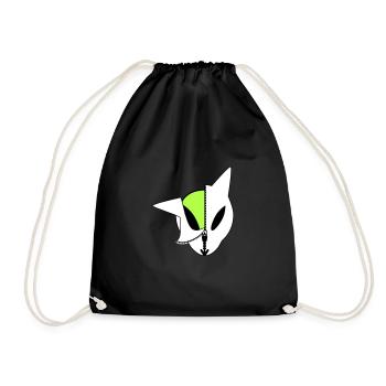 Aliekuroeil - Drawstring Bag - black - Front