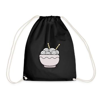 Ramen Nudeln Japan Küche - Turnbeutel - Schwarz - Vorne
