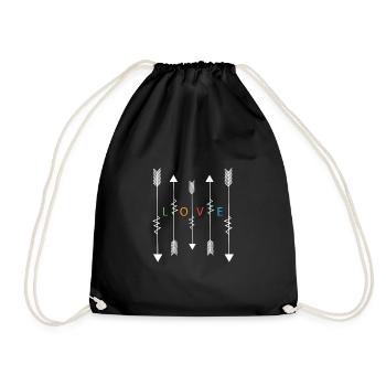 Amour de tir à l'arc - Sac de sport léger - noir - Devant