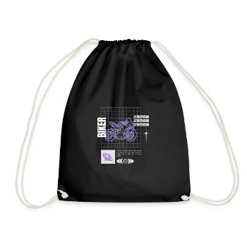 streetwear motard - Sac de sport léger - noir - Devant