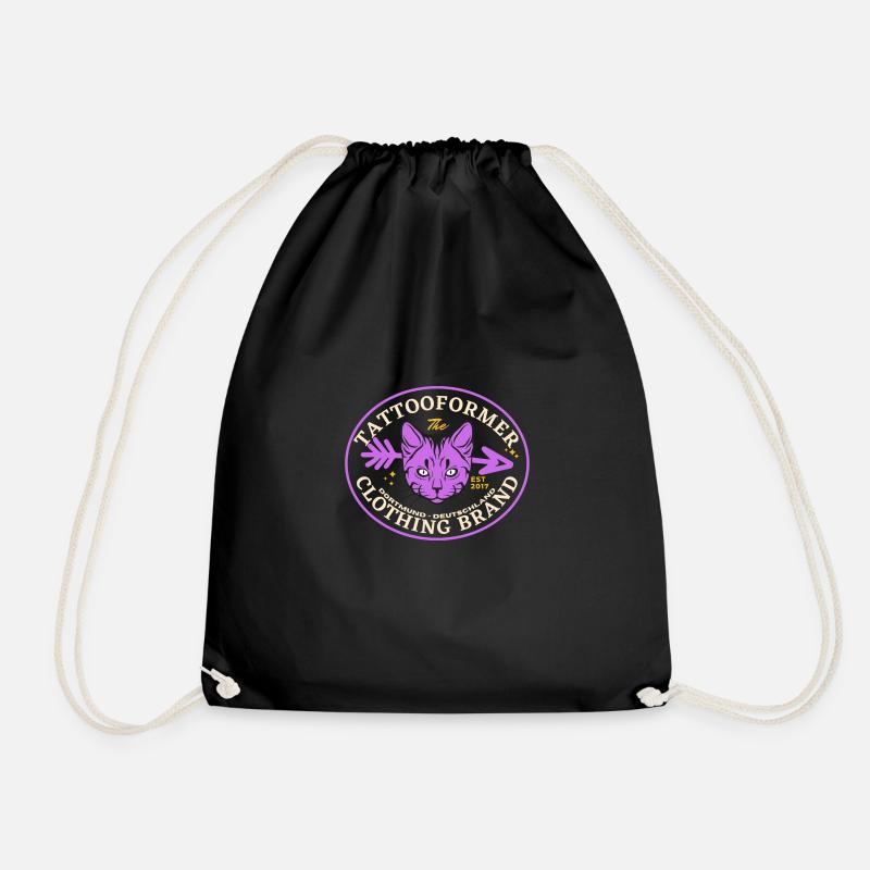 Violet Cat - Turnbeutel - Schwarz