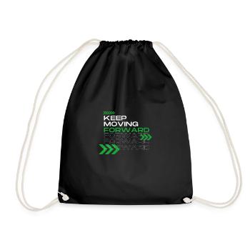 Keep Moving Forward - Turnbeutel - Schwarz - Vorne