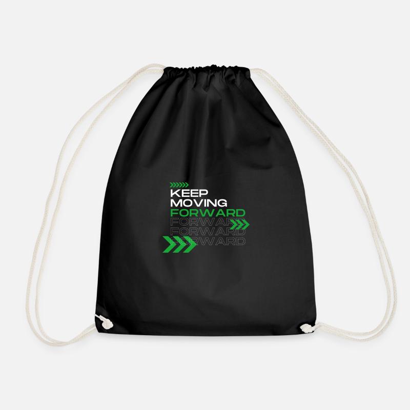Keep Moving Forward - Turnbeutel - Schwarz