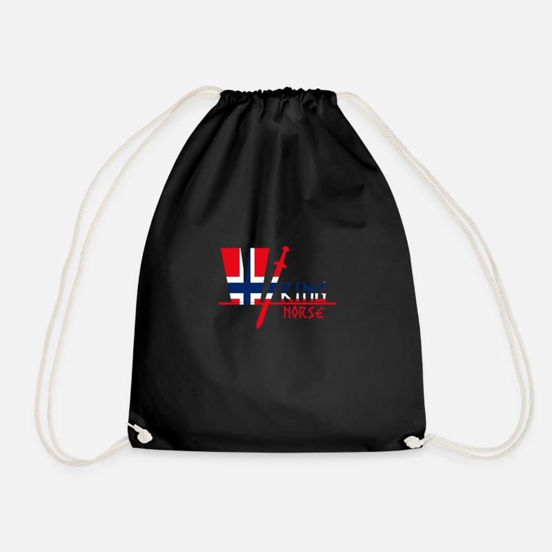 Norwegen Wikinger - Turnbeutel - Schwarz