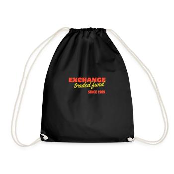 We love ETF! - Drawstring Bag - black - Front