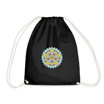 Mandala - Drawstring Bag - black - Front