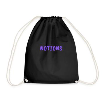 NOTIONS - Drawstring Bag - black - Front