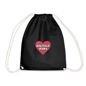 Bachata Vibes Heart - Drawstring Bag - black - Front