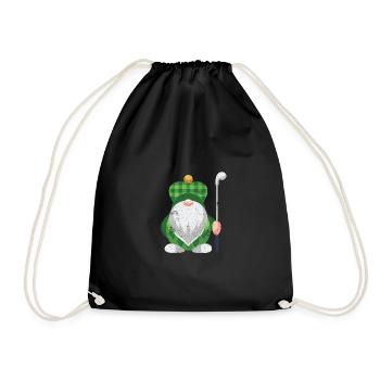 GOLF GNOME NAIN DRÔLE KAROW MOTIFS DE CLUB DE GOLF - Sac de sport léger - noir - Devant