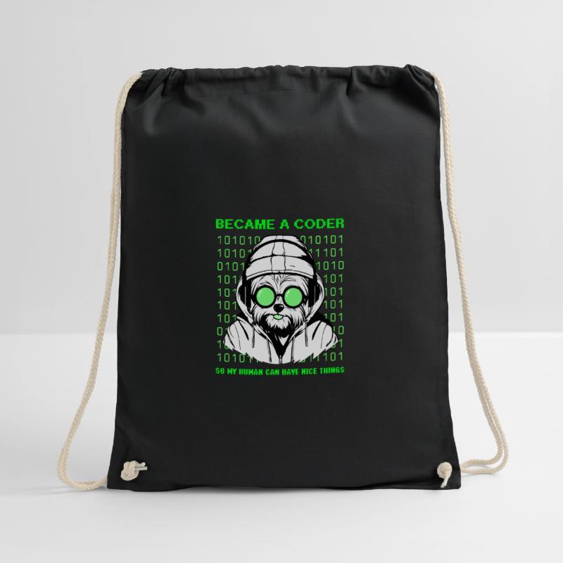 Devenu codeur – Hacker Dog Binary Look Sac de sport léger