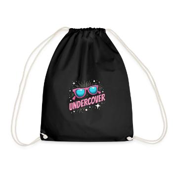 Undercover Costume - Sunglasses Fun - Drawstring Bag - black - Front