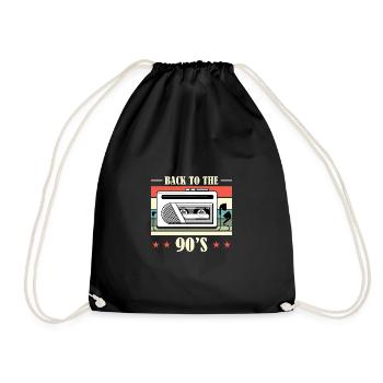 Walkman Retour aux années 90 - Idée cadeau - Sac de sport léger - noir - Devant