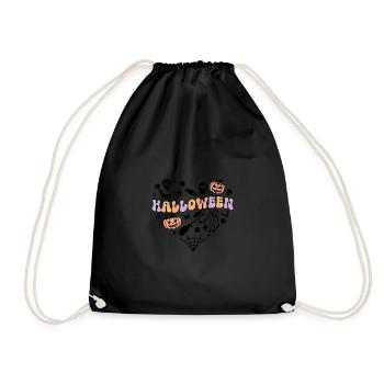 Halloween Heart Doodles / coeurs doodles - Sac de sport léger - noir - Devant