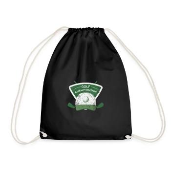 GOLF GOLFEUR GOLF CLUB CASQUETTE MOTIVE SHIRT CADEAU - Sac de sport léger - noir - Devant