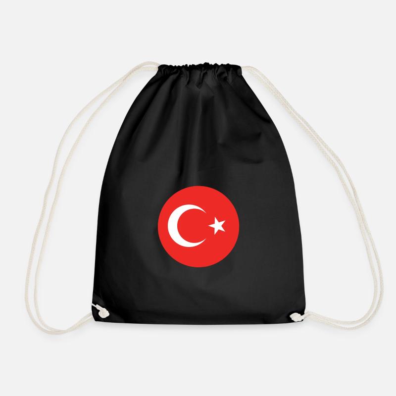 Turkey - Drawstring Bag - black
