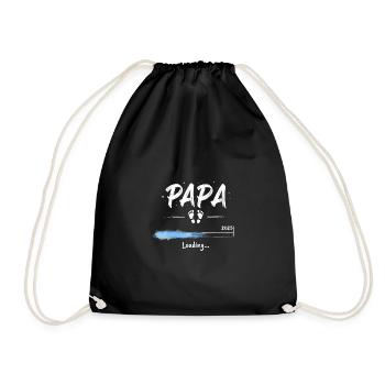 Dad 2025 Loading for Fathers Gift - Drawstring Bag - black - Front