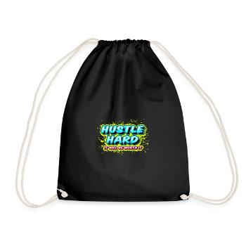 Hustle Hard - It Will Be Worth It - Drawstring Bag - black - Front