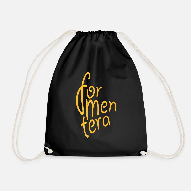 Formentera - Drawstring Bag - black