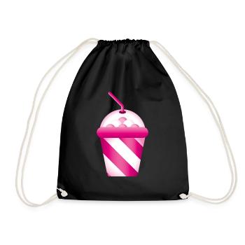 Smiley Shake - Turnbeutel - Schwarz - Vorne