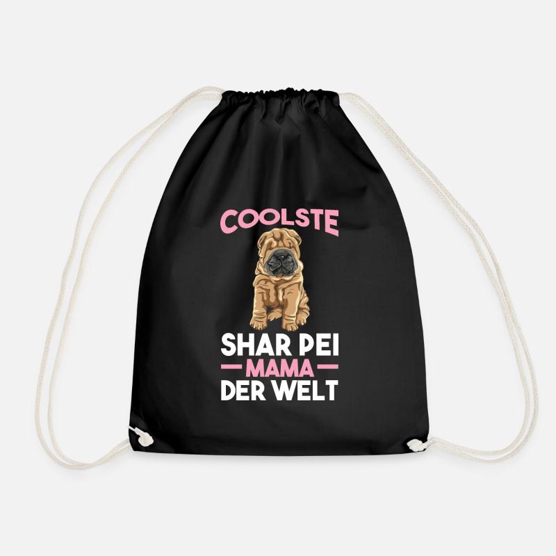 Shar Pei Shar Pei Mama - Turnbeutel - Schwarz