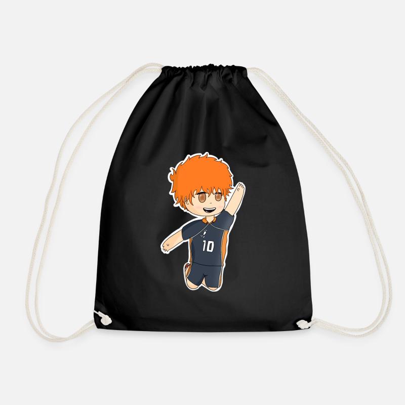 Haikyuu Hinata Shoyo Chibi - Turnbeutel - Schwarz