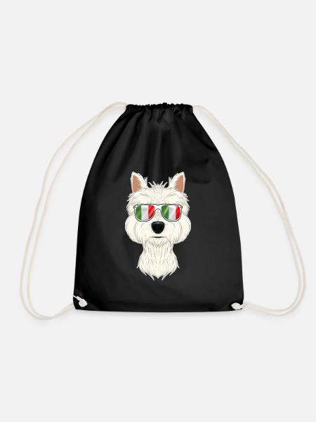 West Highland Terrier Italy Sunglasses I Italian - Turnbeutel - Schwarz