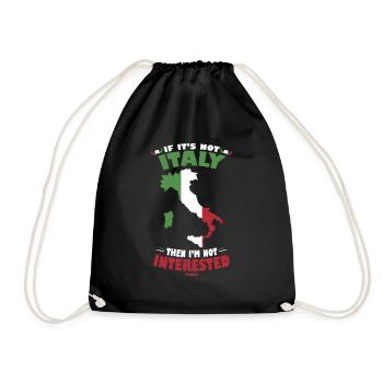 Italie Drapeau italien Italia Cadeau - Sac de sport léger - noir - Devant