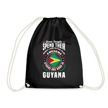 Guyana Guyana Guyana Flag Drôle de citation - Sac de sport léger - noir - Devant