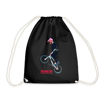 bmx - Drawstring Bag - black - Front