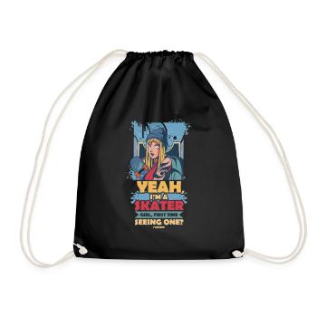 Skater Fille Fille Mère Skateboard - Sac de sport léger - noir - Devant
