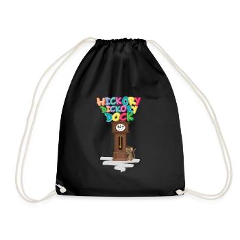 Hickory Dickory Dock - Turnbeutel - Schwarz - Vorne