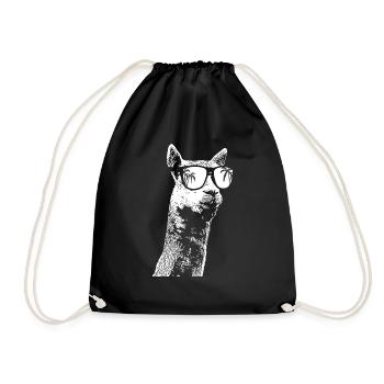 Alpaca Sonnenbrille Alpaca Alpacaliebe Tierfans Al - Turnbeutel - Schwarz - Vorne