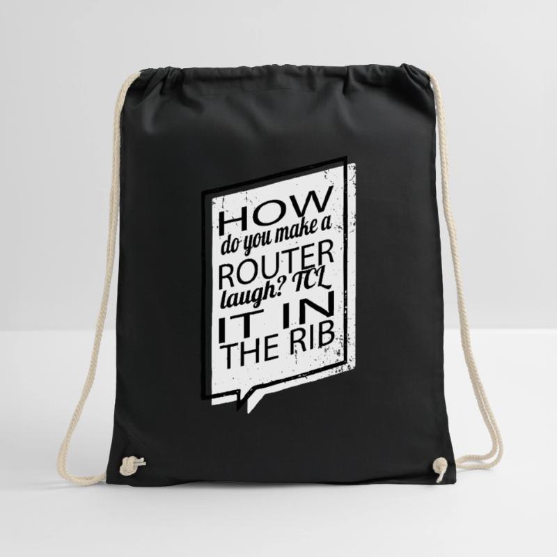quote fun computer humour fullstack developer Drawstring Bag