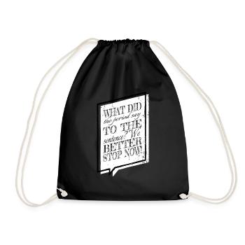 cool costume présent drôle auteur de livre rédacteur - Sac de sport léger - noir - Devant