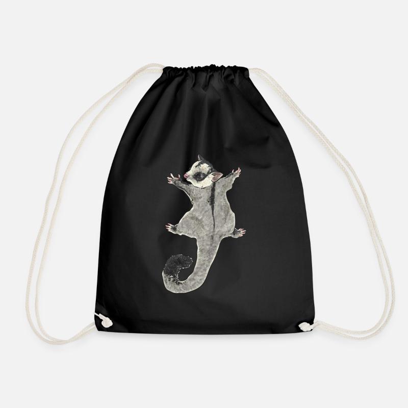 Kurzkopfgleitbeutler Sugar Glider - Turnbeutel - Schwarz