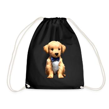 Propriétaires de chiens Golden Retriever chiots chiens - Sac de sport léger - noir - Devant