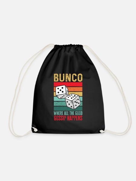 Bunco Würfelspiel - Turnbeutel - Schwarz