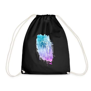 Astronaut - Drawstring Bag - black - Front