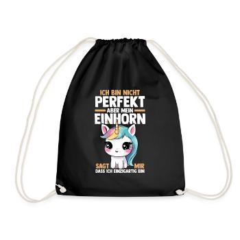 Licorne - Sac de sport léger - noir - Devant