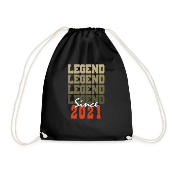 Cadeau 3e Anniversaire Vintage Né un mois de 2021 - Sac de sport léger - noir - Devant