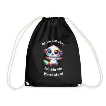 Petit mais concentré - Sac de sport léger - noir - Devant