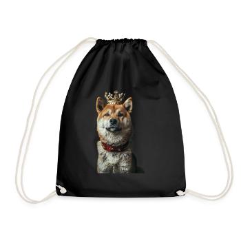 Akita - Drawstring Bag - black - Front