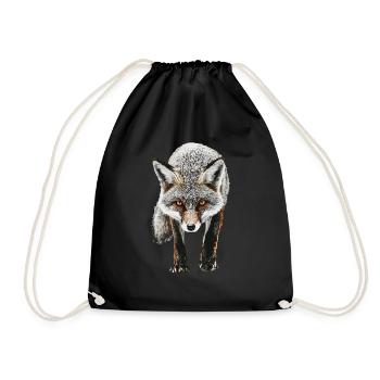 Fuchs - Turnbeutel - Schwarz - Vorne