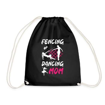 Escrime ou maman dansante - Sac de sport léger - noir - Devant